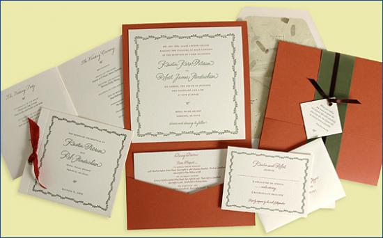 Lovely Letterpress Invitations