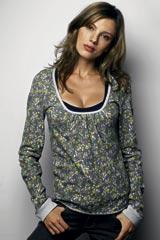 Damsel Floral Scoop Neck Winterlite