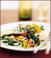 Today's Special: Halibut with Swiss Chard, Leek and Pepper Stew