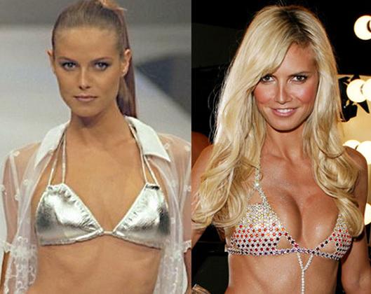 Heidi Klum.. WOw.. not always so busty...