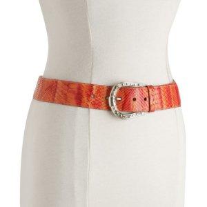 Tangerine: Bluefly Prada orange snakeskin belt