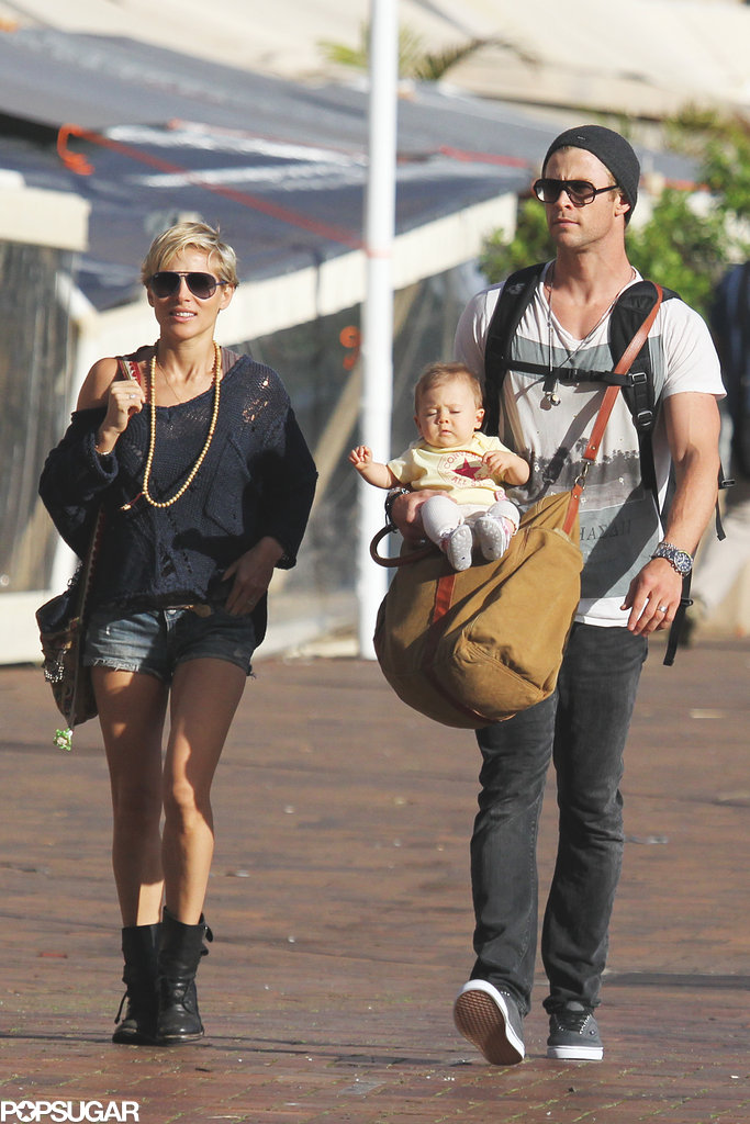 Chris Hemsworth and Elsa Pataky With Baby India | Pictures | POPSUGAR ...