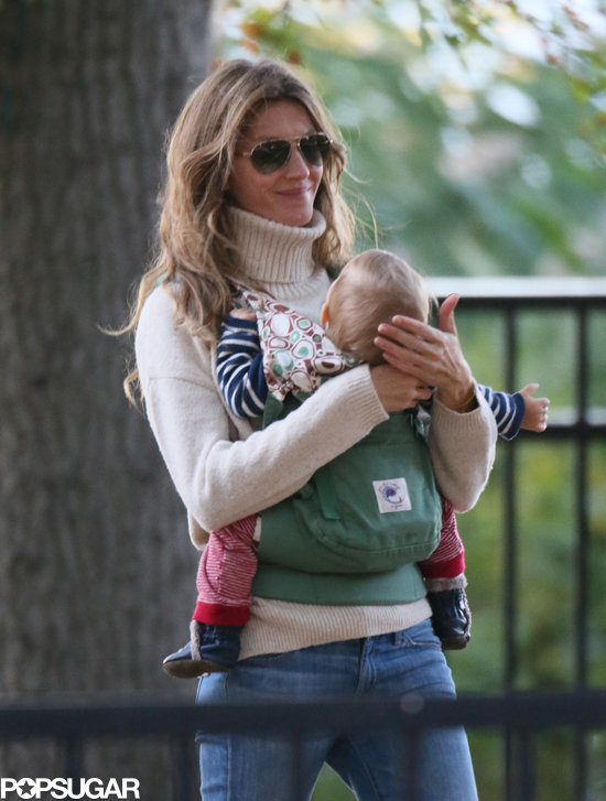 Gisele Bundchen Taking Her Kids to the Park in Boston | POPSUGAR Celebrity