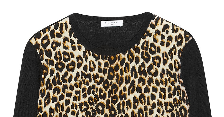 Equipment Roland Leopard Print Sweatshirt | These Bargains Are Quickly ...