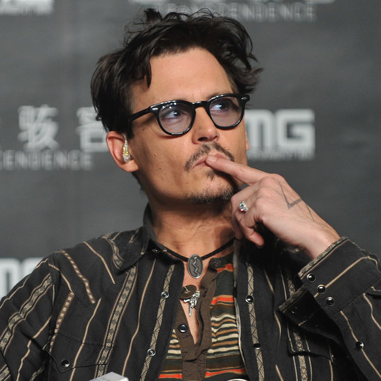 Johnny Depp Wearing Amber Heard's Engagement Ring